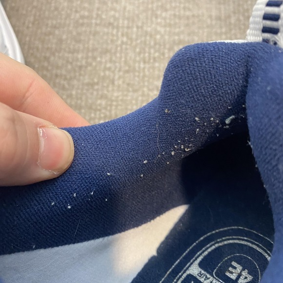 Nike Air Monarch IV Shoes Mens Size 12 White Navy Training Sneakers 416355-102 - Picture 5 of 10